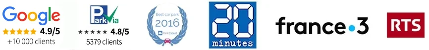 Google 4,9/5, 20 Minutes, France 3, RTS